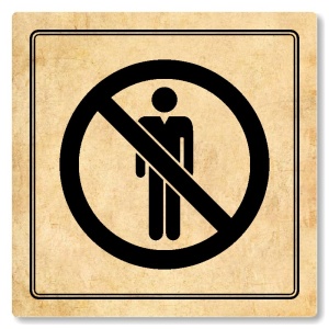 Zákaz vstupu, 80x80mm, pergamen, Utah